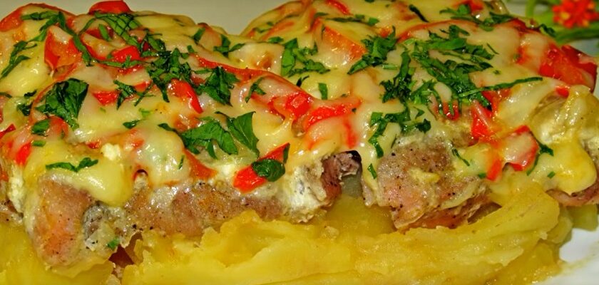М'ясо з овочами в духовці, рецепт приготування