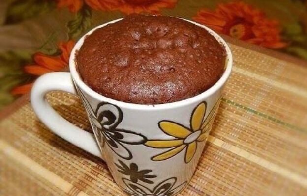 Шоколадний кекс в мікрохвильовці - рецепт